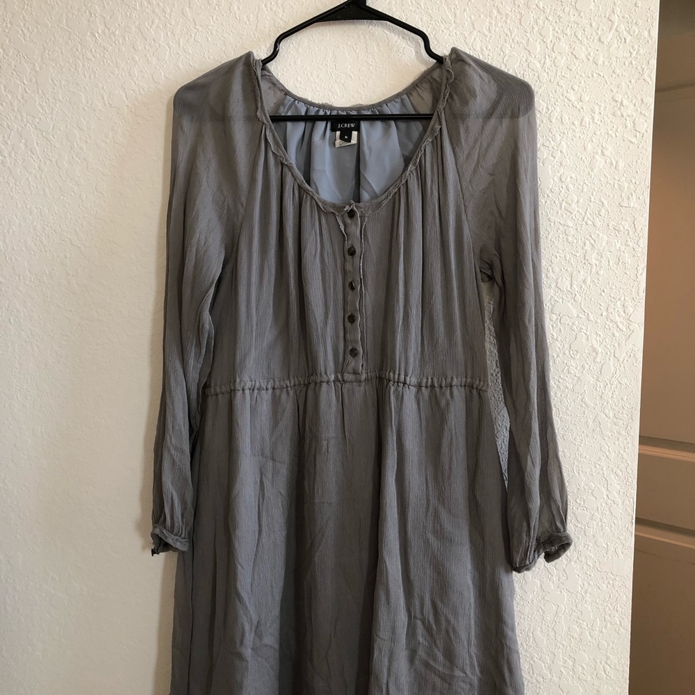 J.Crew Gray3/4 Length Sleeve Dress
